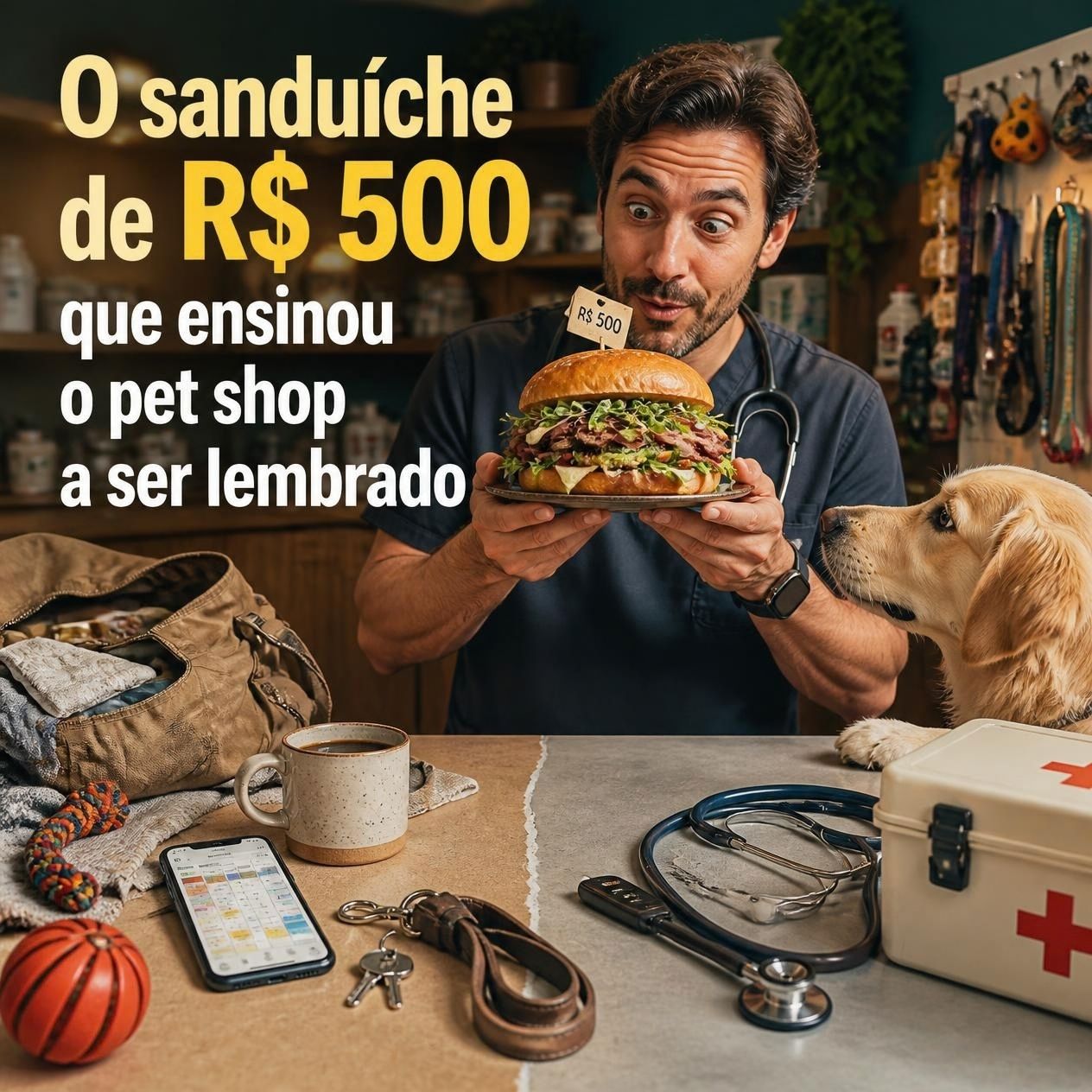 O sanduíche de R$ 500 que ensinou o pet shop a ser lembrado