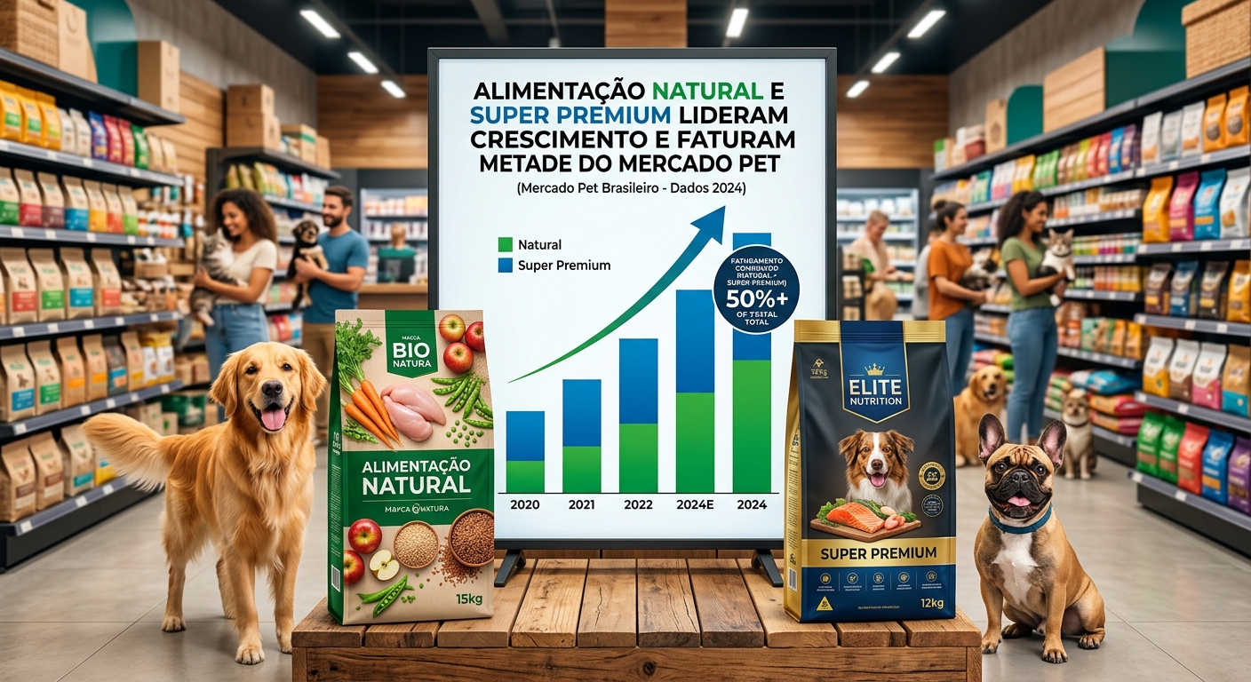 Alimentação Natural e Super Premium Lideram Crescimento e Faturam Metade do Mercado Pet