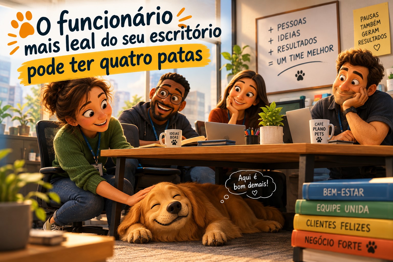 O funcionário mais leal do seu escritório pode ter quatro patas